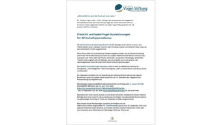 Ausschreibung Ausschreibung